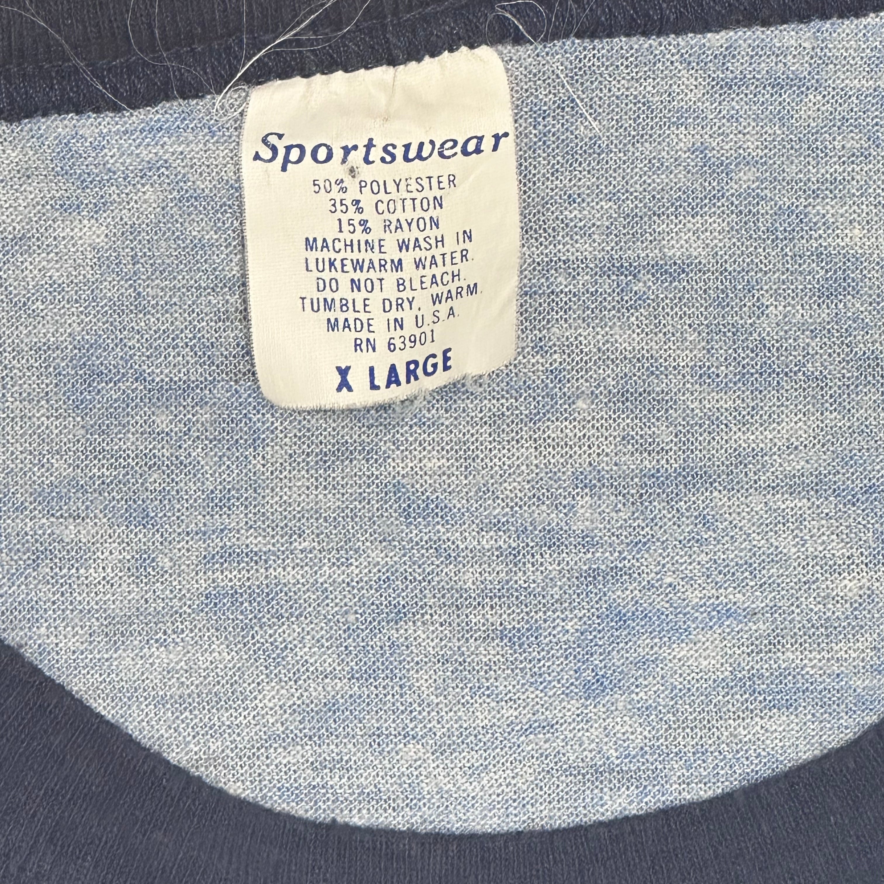Blue Horseshoe Camp Ringer T-Shirt - XL