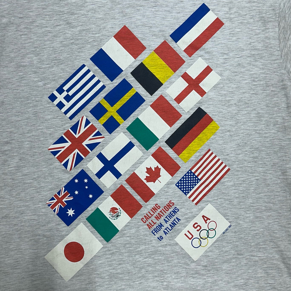 Grey Olympic Flags T-Shirt - XL