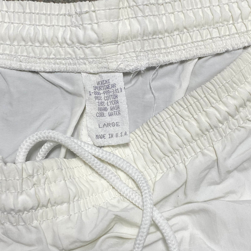 White Athletic Shorts - L