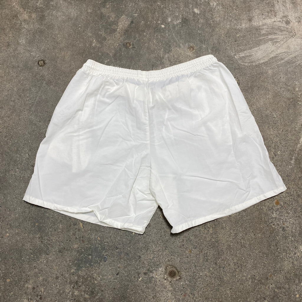 White Athletic Shorts - L