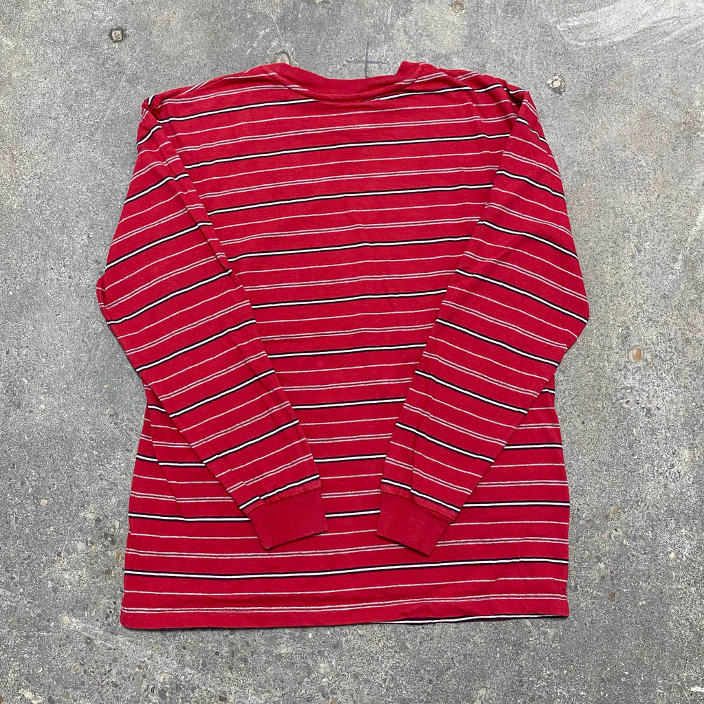 Red Striped Long Sleeve Shirt - XL