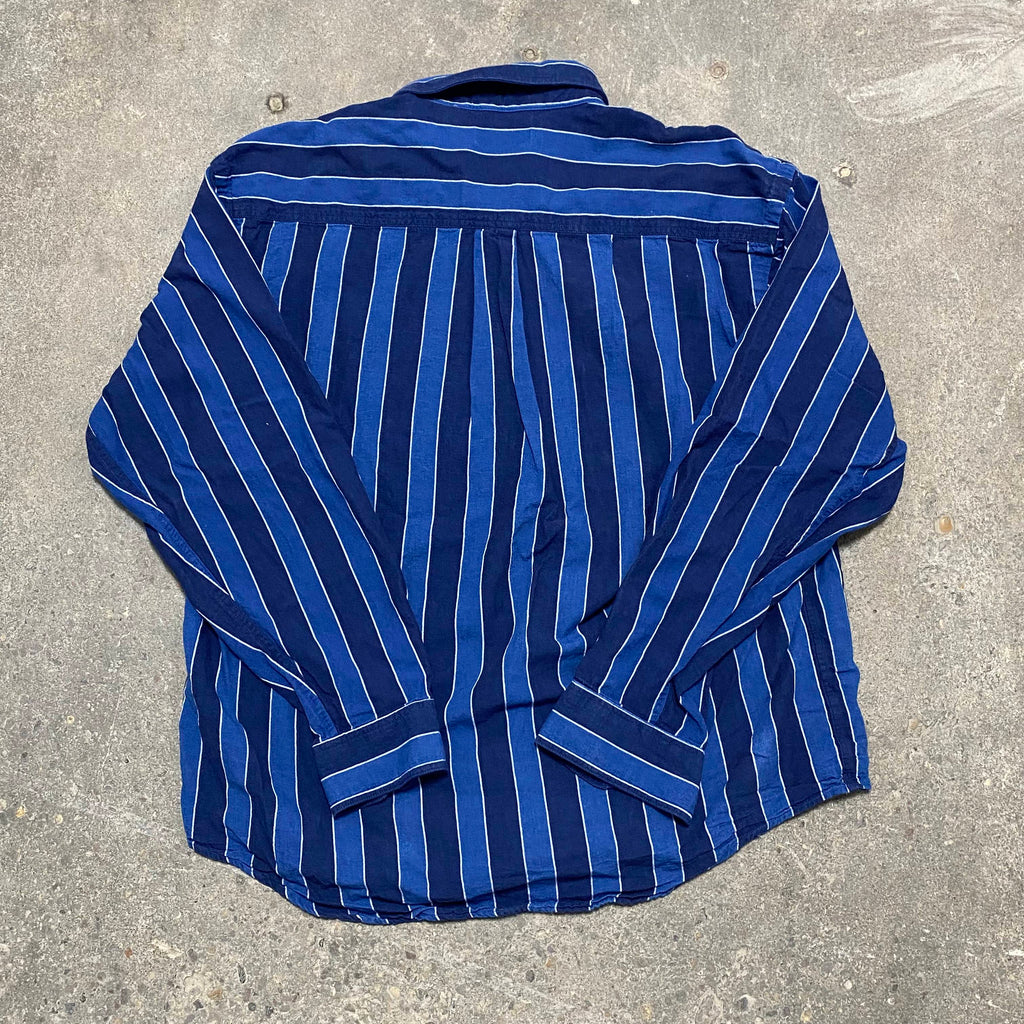 Blue L.L. Bean Striped Shirt - L