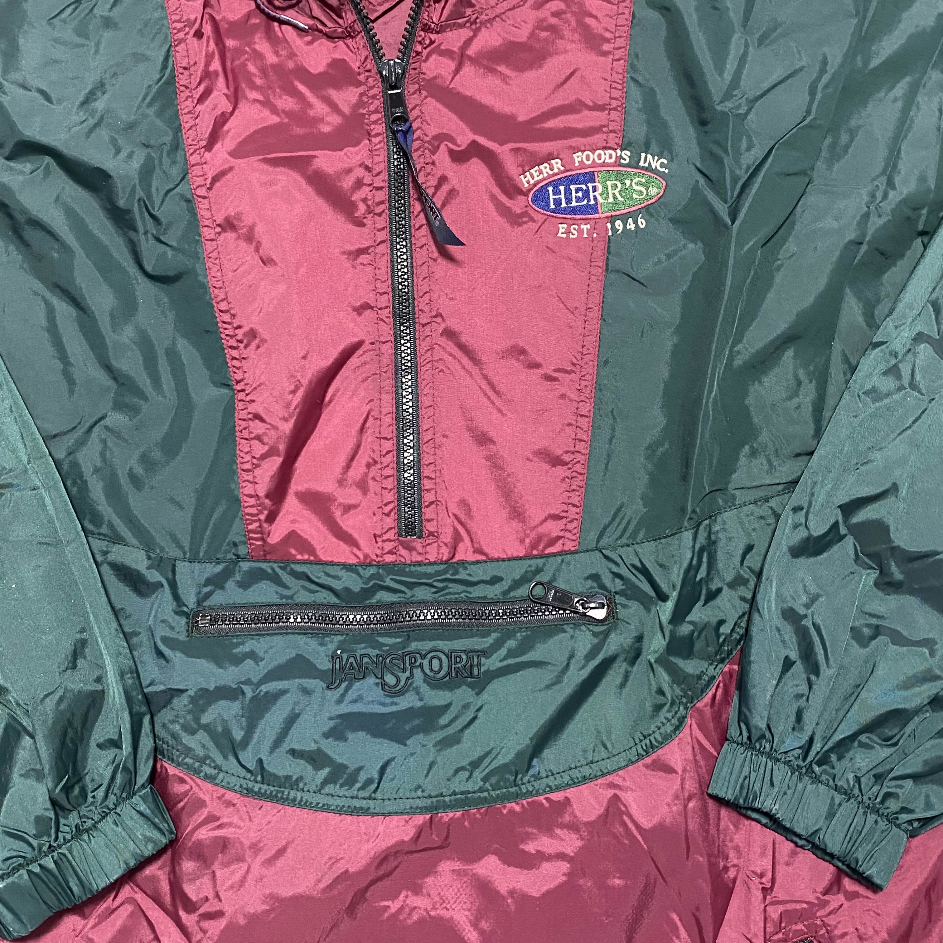 Red Jansport Herr's Windbreaker - L