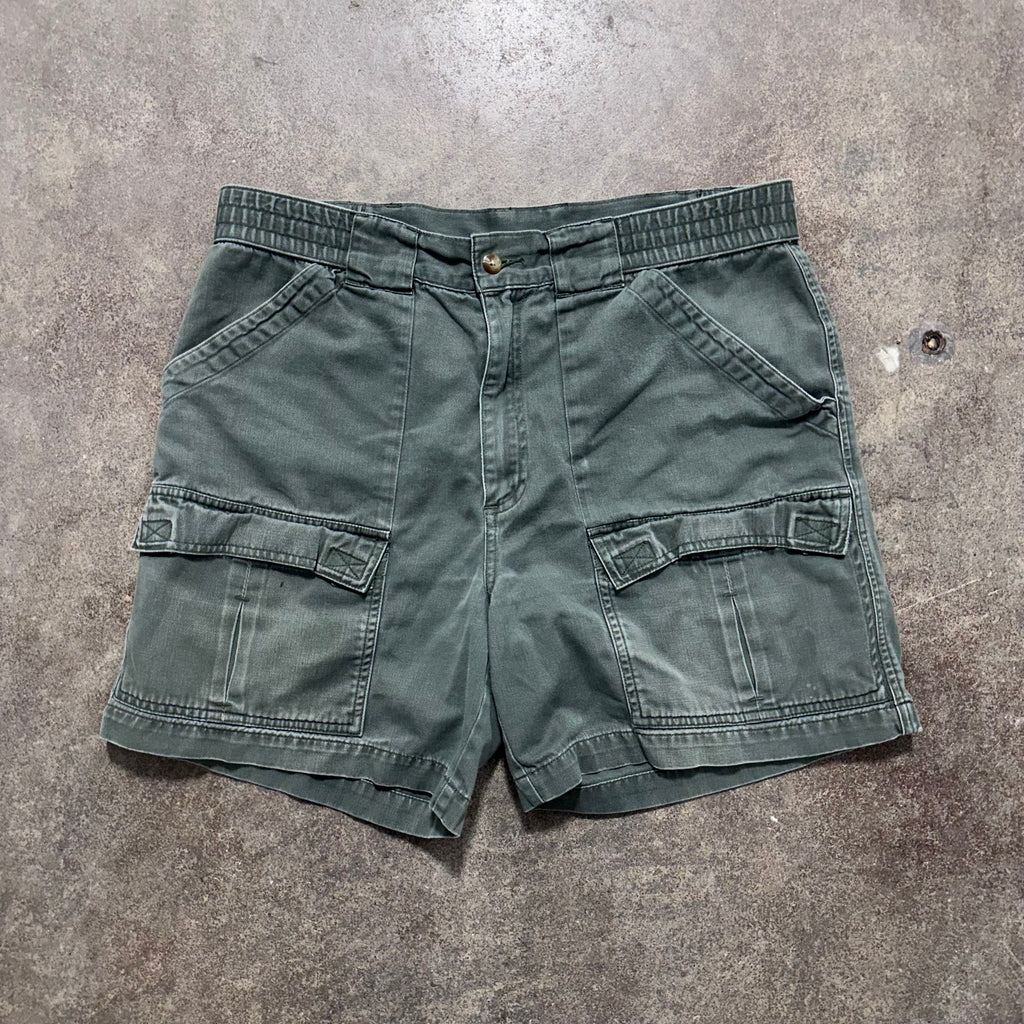 Green Cargo Shorts - 35