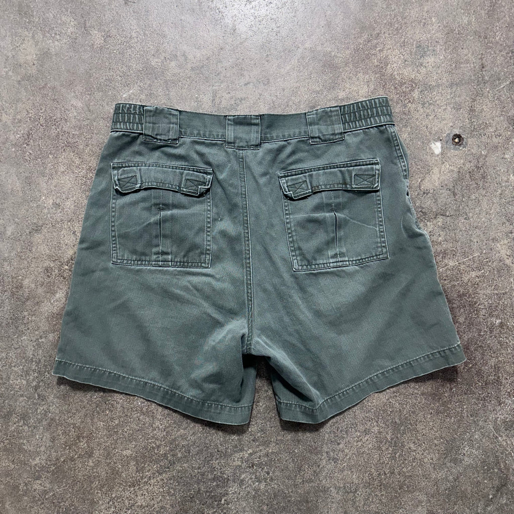 Green Cargo Shorts - 35