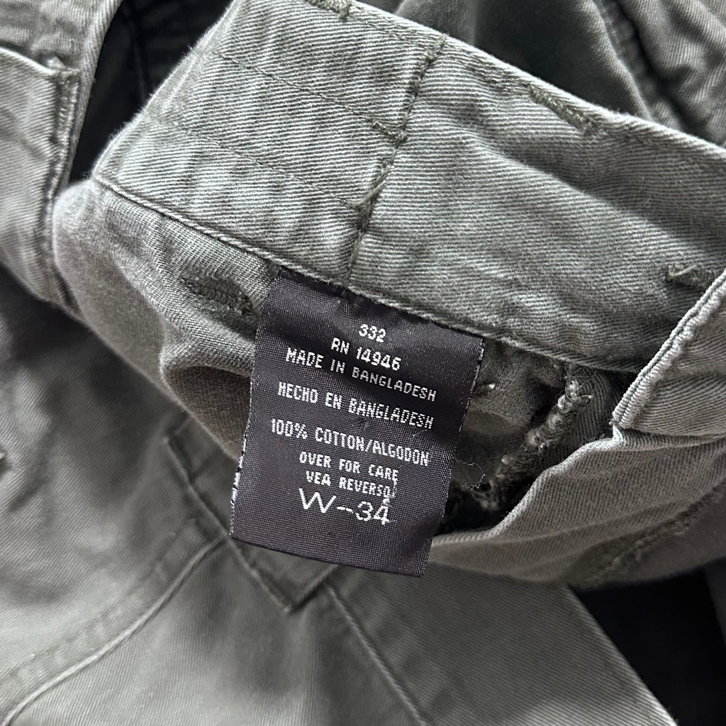 Green Cargo Shorts - 35