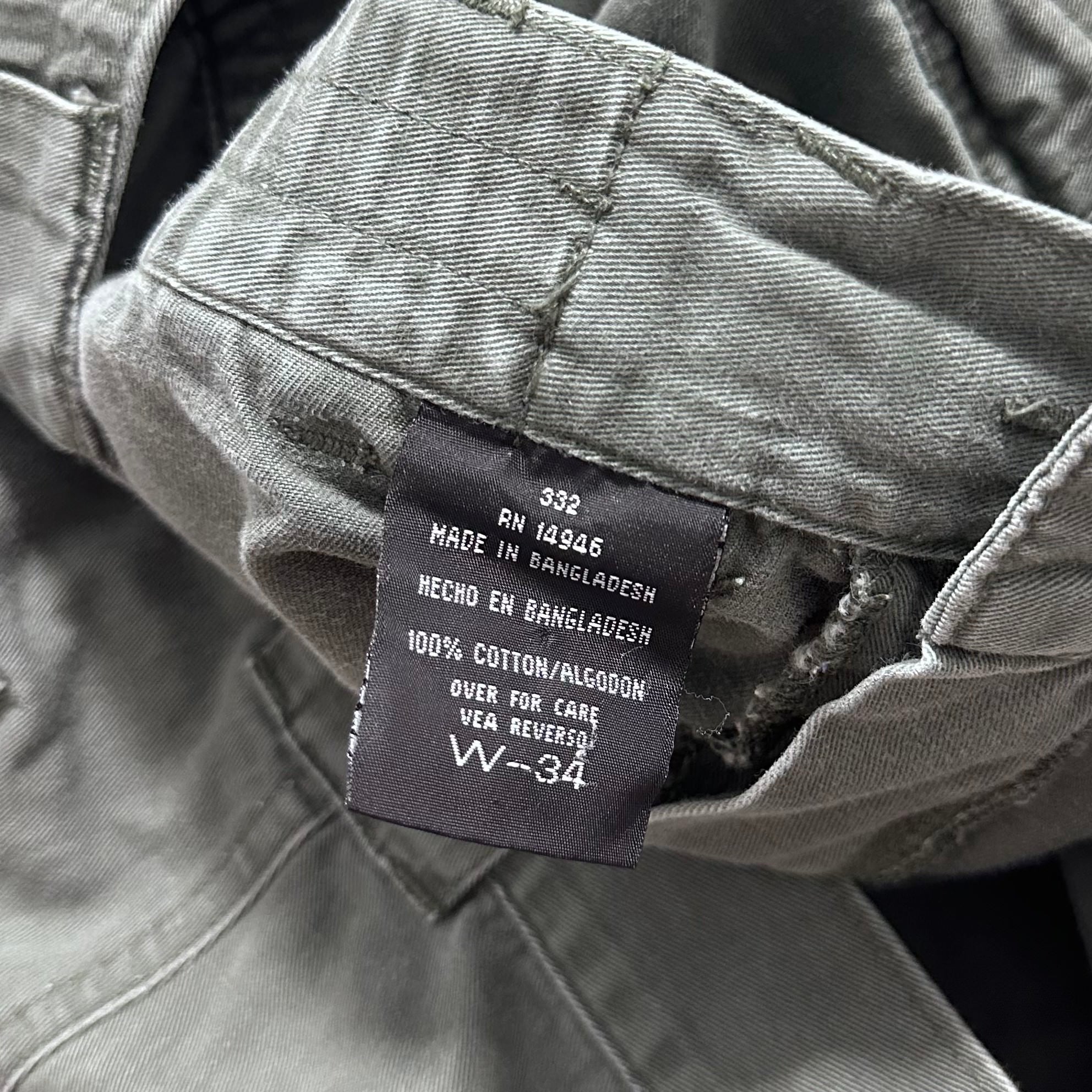 Green Cargo Shorts - 35