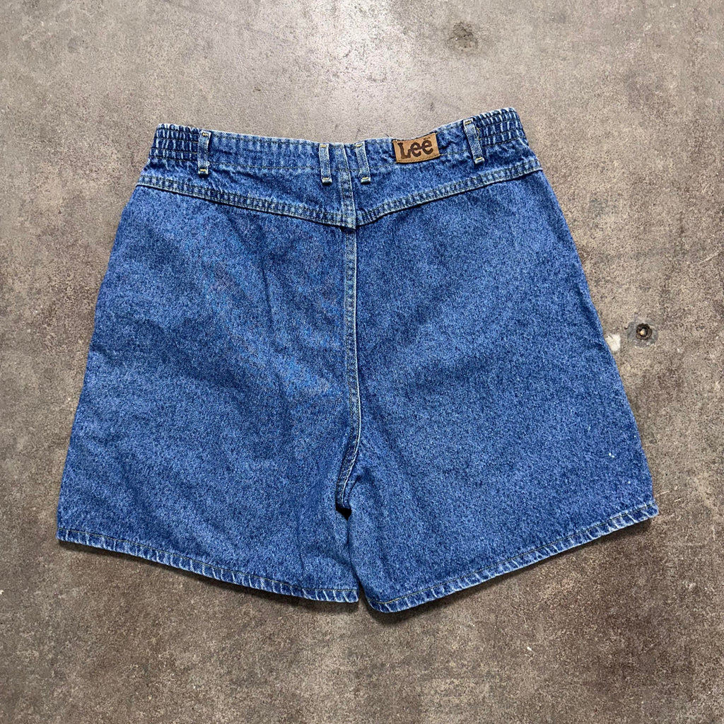 Dark Wash Lee Denim Shorts - 32