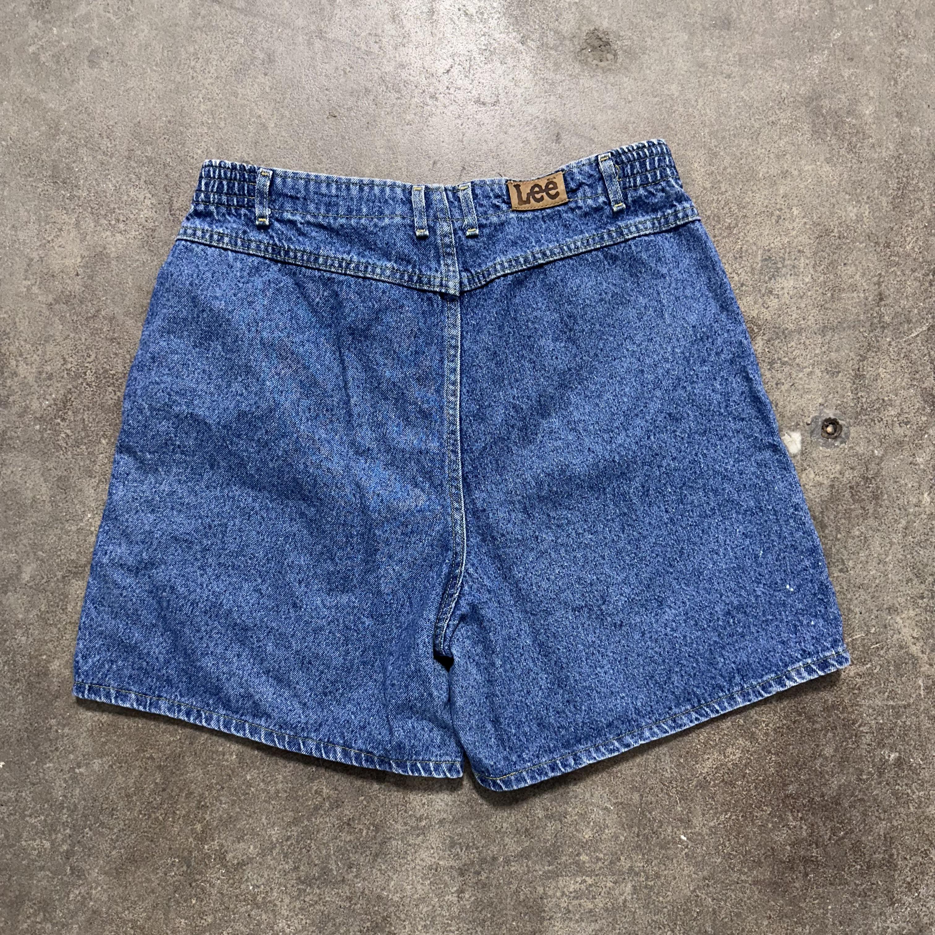 Dark Wash Lee Denim Shorts - 32
