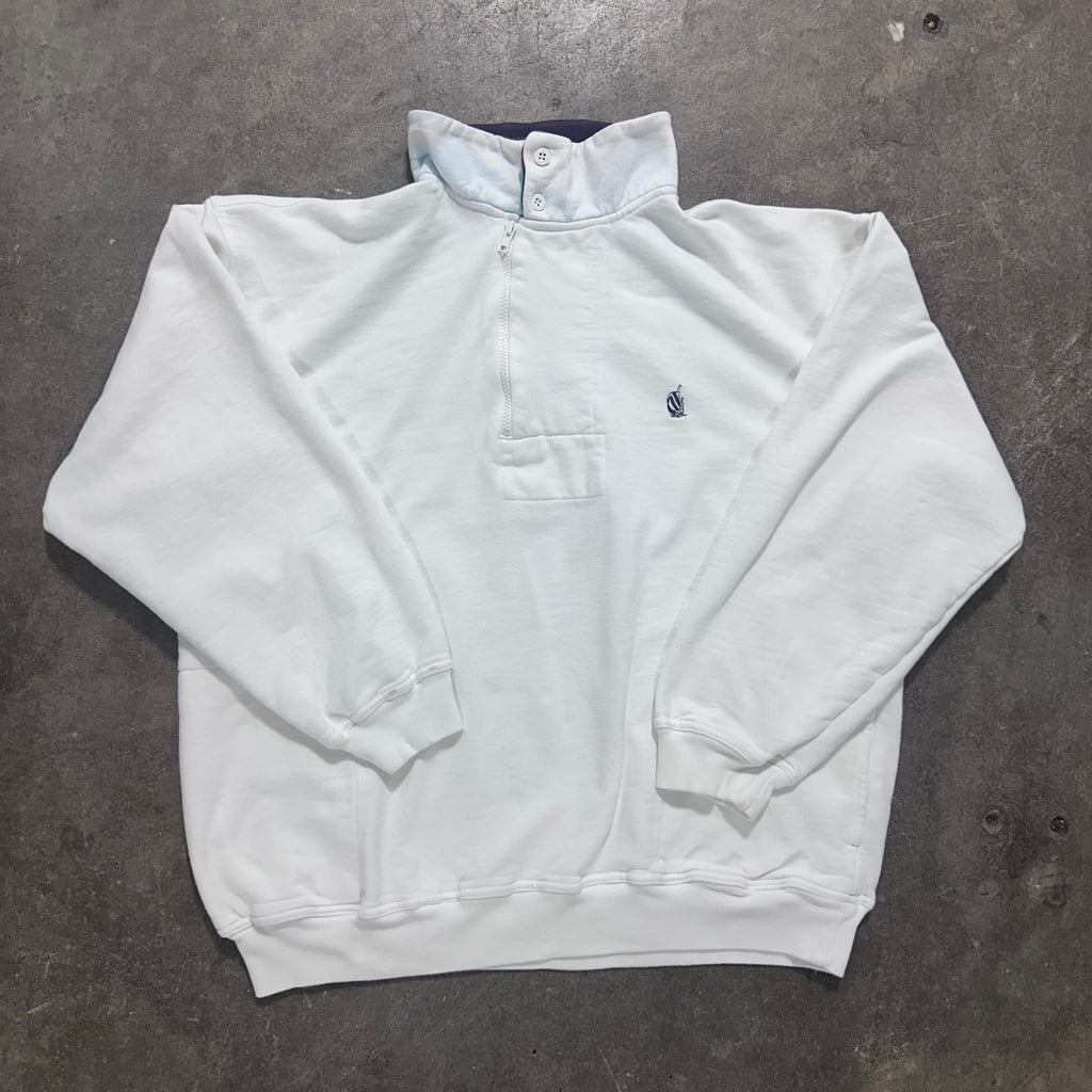 White Nautica Quarter Zip - XL