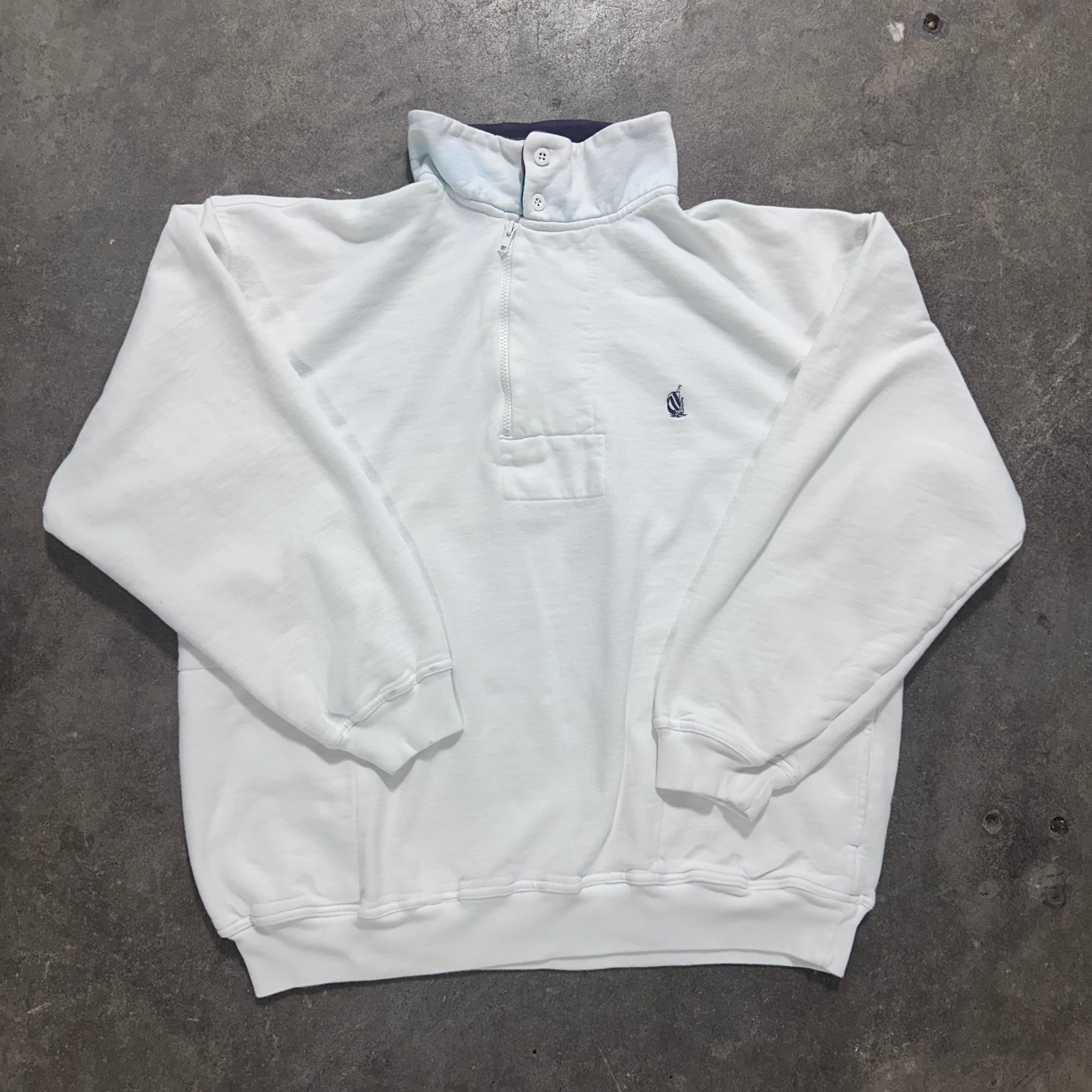 White Nautica Quarter Zip - XL