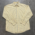 Yellow LL Bean Striped Shirt - M