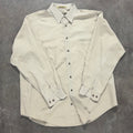 Beige Lord & Taylor Striped Shirt - L