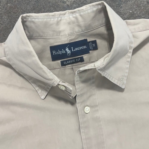 Beige Ralph Lauren Shirt - M