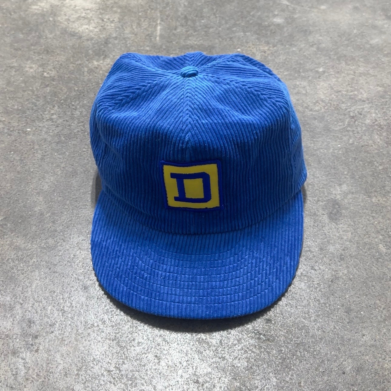 Blue Corduroy "D" Hat