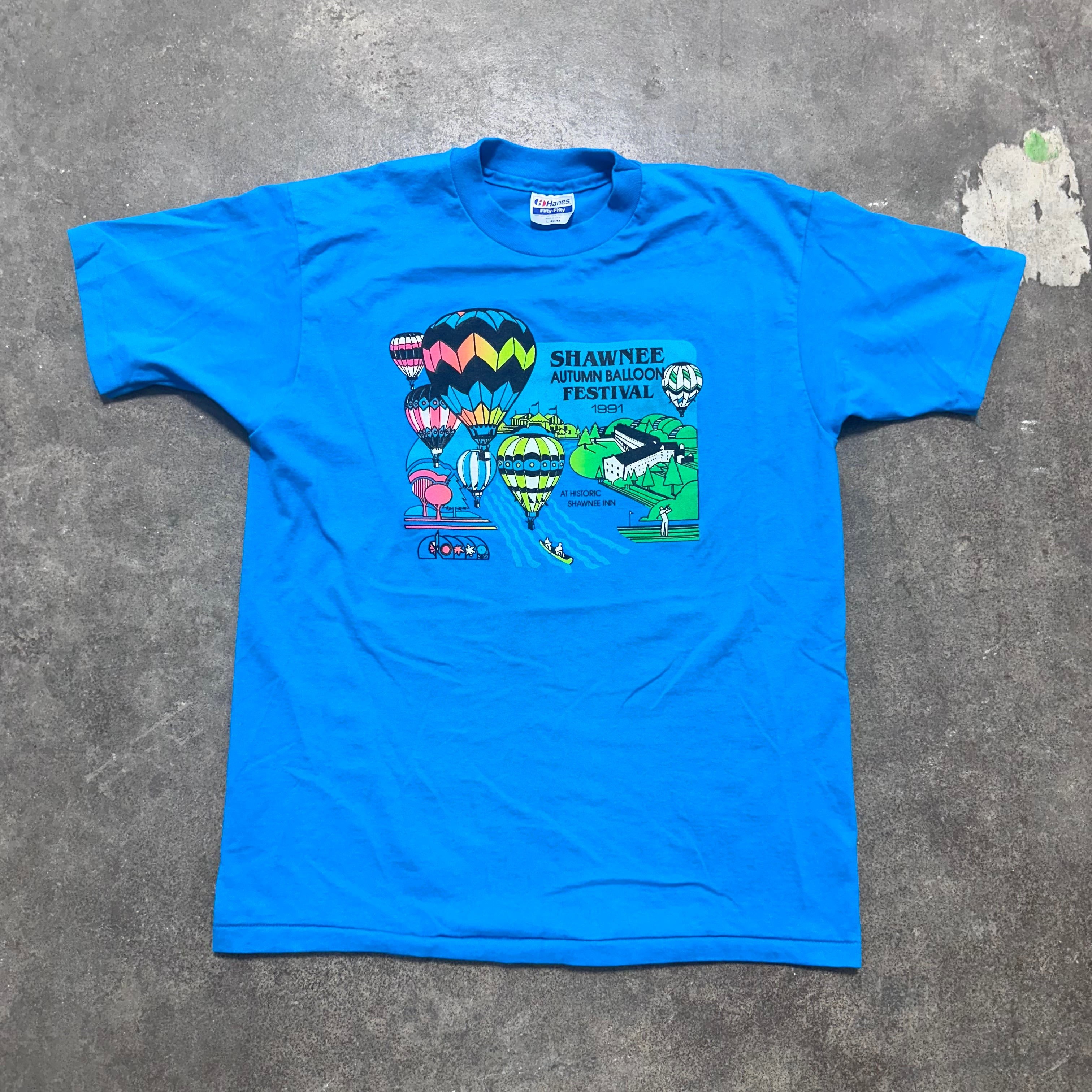 Blue Shawnee Balloon Festival T-Shirt - L
