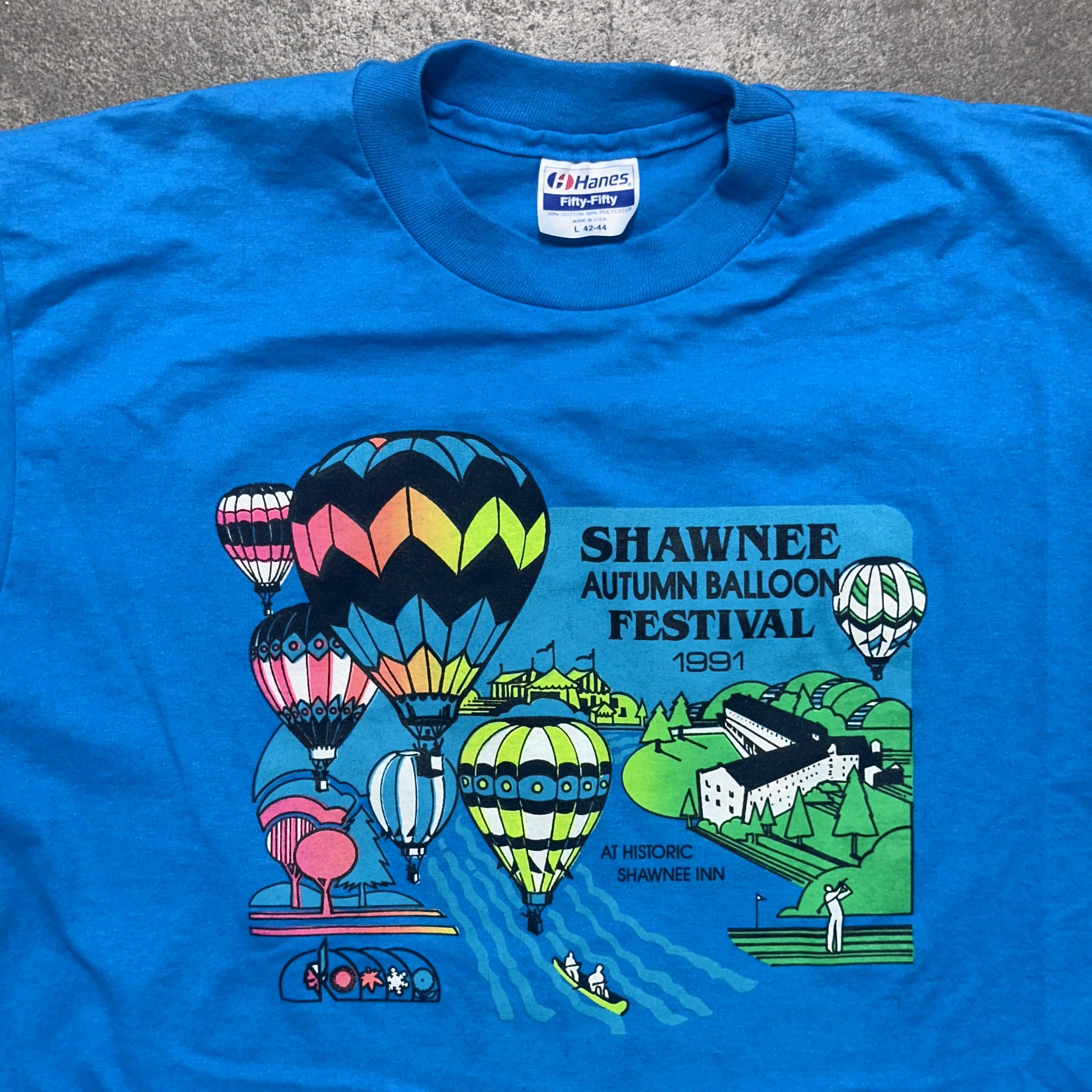 Blue Shawnee Balloon Festival T-Shirt - L