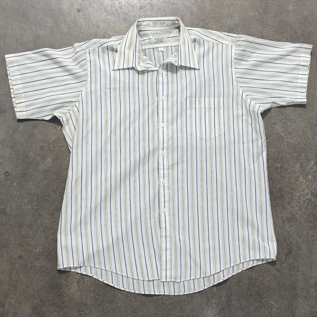 Striped Sears Button Up Shirt - XL