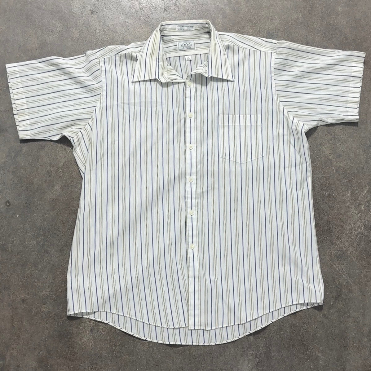 Striped Sears Button Up Shirt - XL