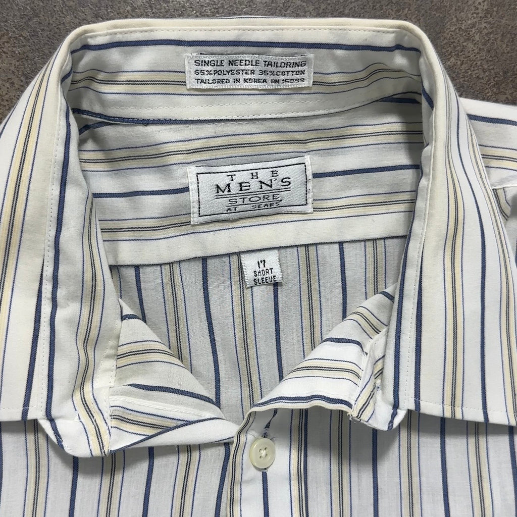 Striped Sears Button Up Shirt - XL
